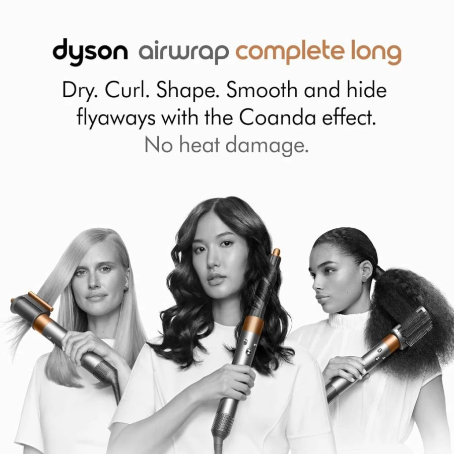 Dyson Airwrap Complete Long Hair Styler and Multi-Styler with Attachments for Volumizing, Smoothing, and Curling