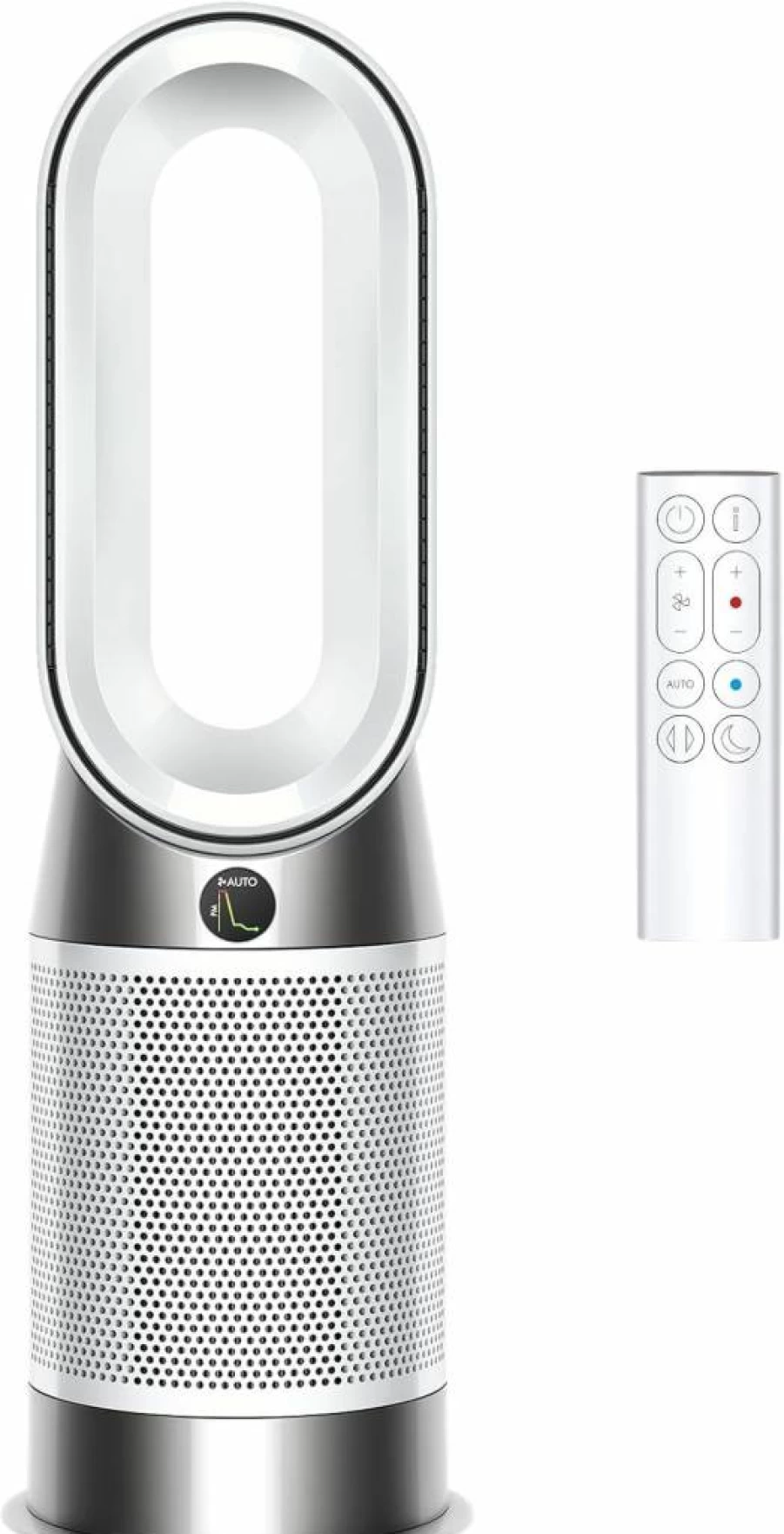 Dyson HP1 Hot+Cool Air Purifier Fan Heater - 3-in-1 for Home, White/Silver, HEPA Filter, Wi-Fi Enabled, Year-Round Climate Control