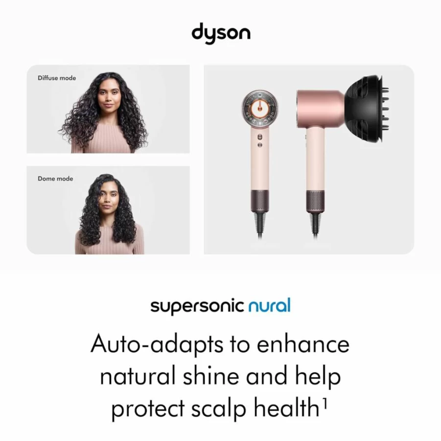 Dyson Supersonic Hair Dryer: Professional Salon Blow Dryer with Advanced Nural Technology for Fast Drying & Hair Care
