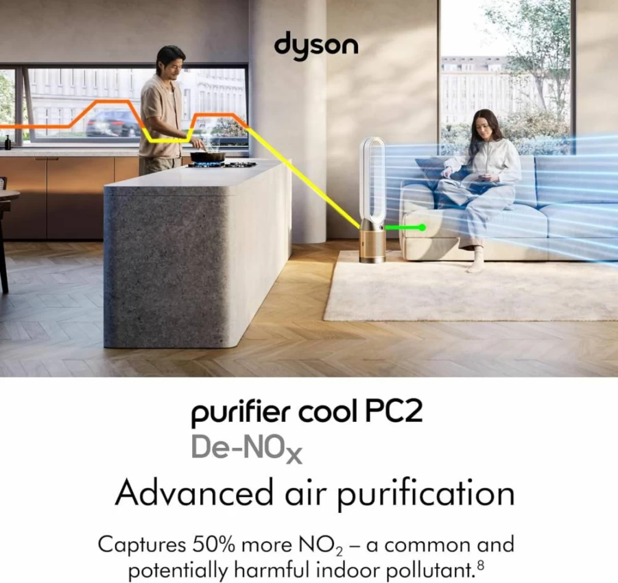 Dyson Purifier Cool TP07 Air Purifier and Fan with HEPA Filter for Nox Removal