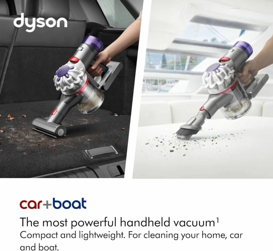 Dyson Cordless Handheld Vacuum Cleaner for Car and Boat - Portable and Powerful