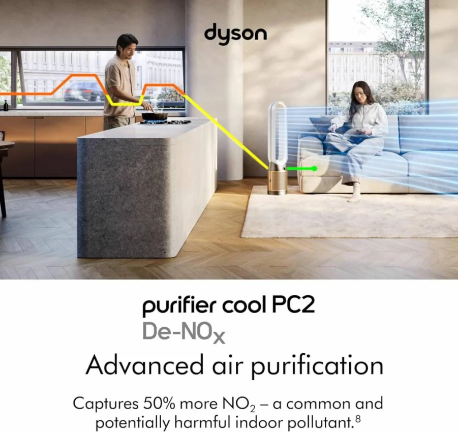 Dyson Purifier Cool PC1 Air Purifier and Fan - HEPA Filter, Cooling Tower, Quiet Operation
