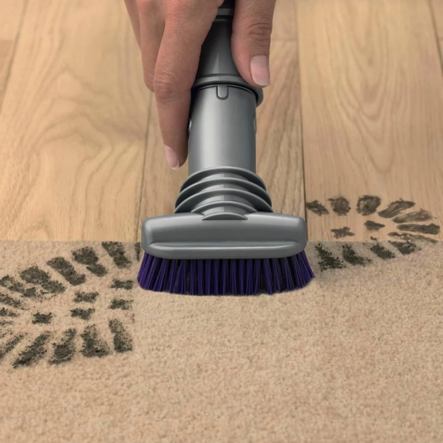 Dyson Stubborn Dirt Brush - Powerful Vacuum Attachment for Deep Cleaning Carpets and Upholstery